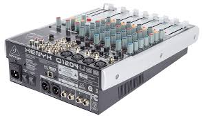 Behringer - Q1204USB - Premium 12-Input 2/2-Bus Mixer with XENYX Mic Preamps and Compressors, Wireless Option and USB/Audio Interface